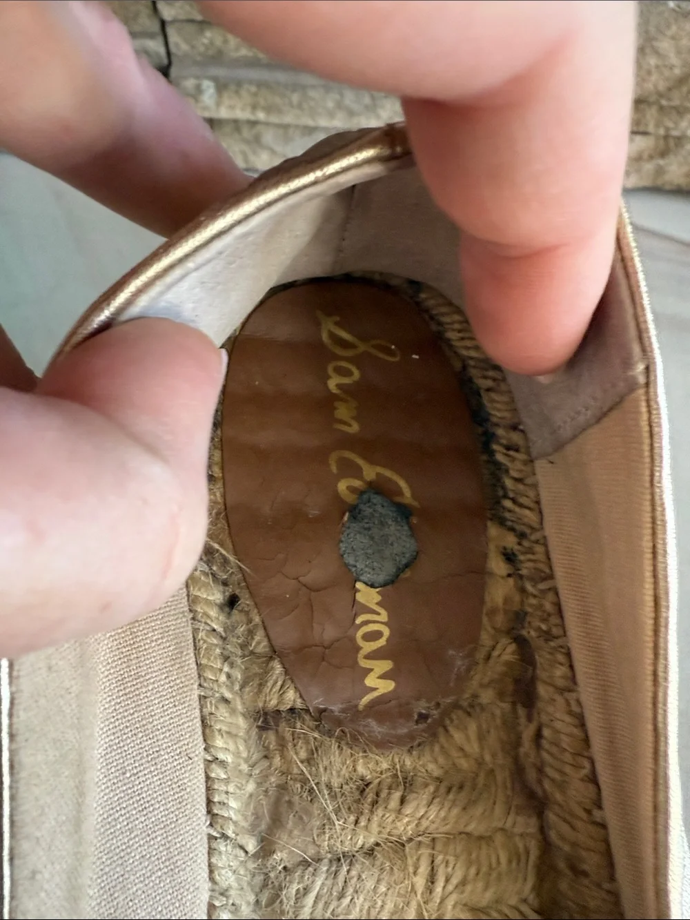 Sam Edelman comfortable gold